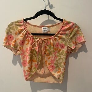 Floral crop top